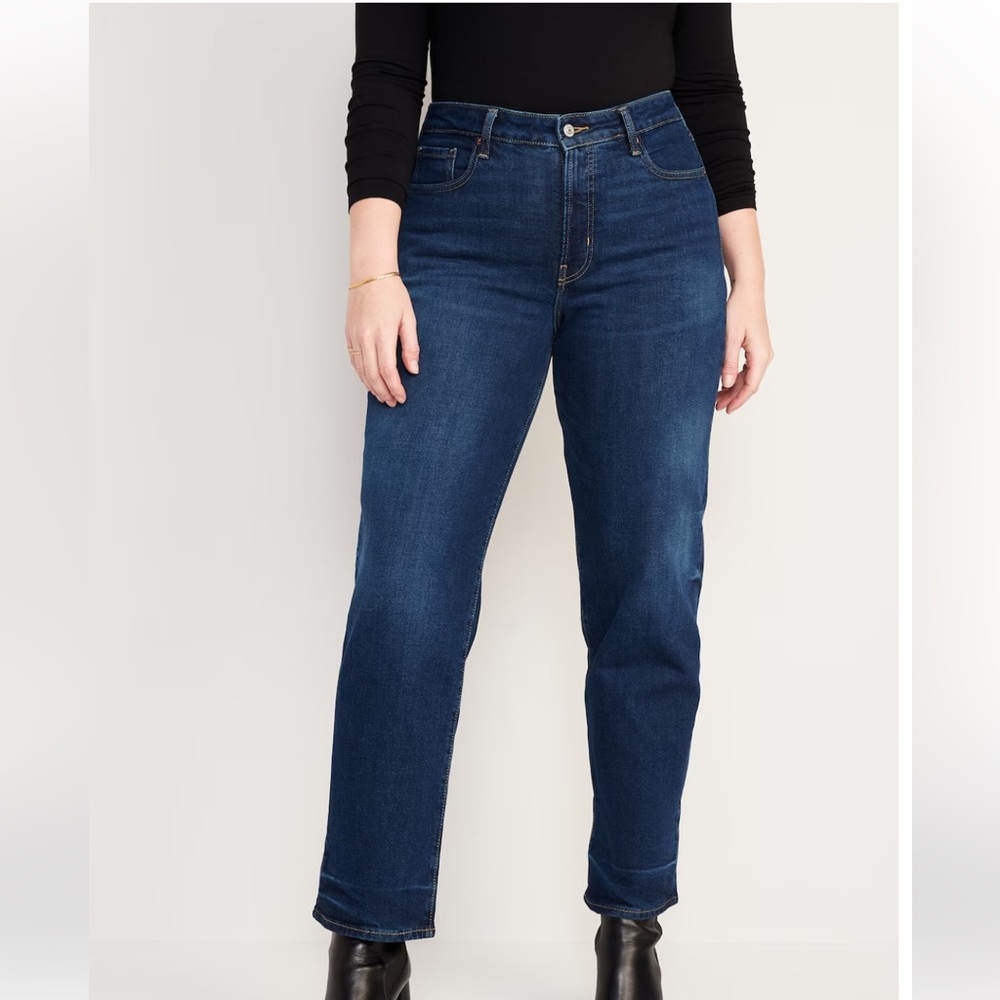 Old Navy High Rise O. G. Loose Secret Smooth Pockets Size 10